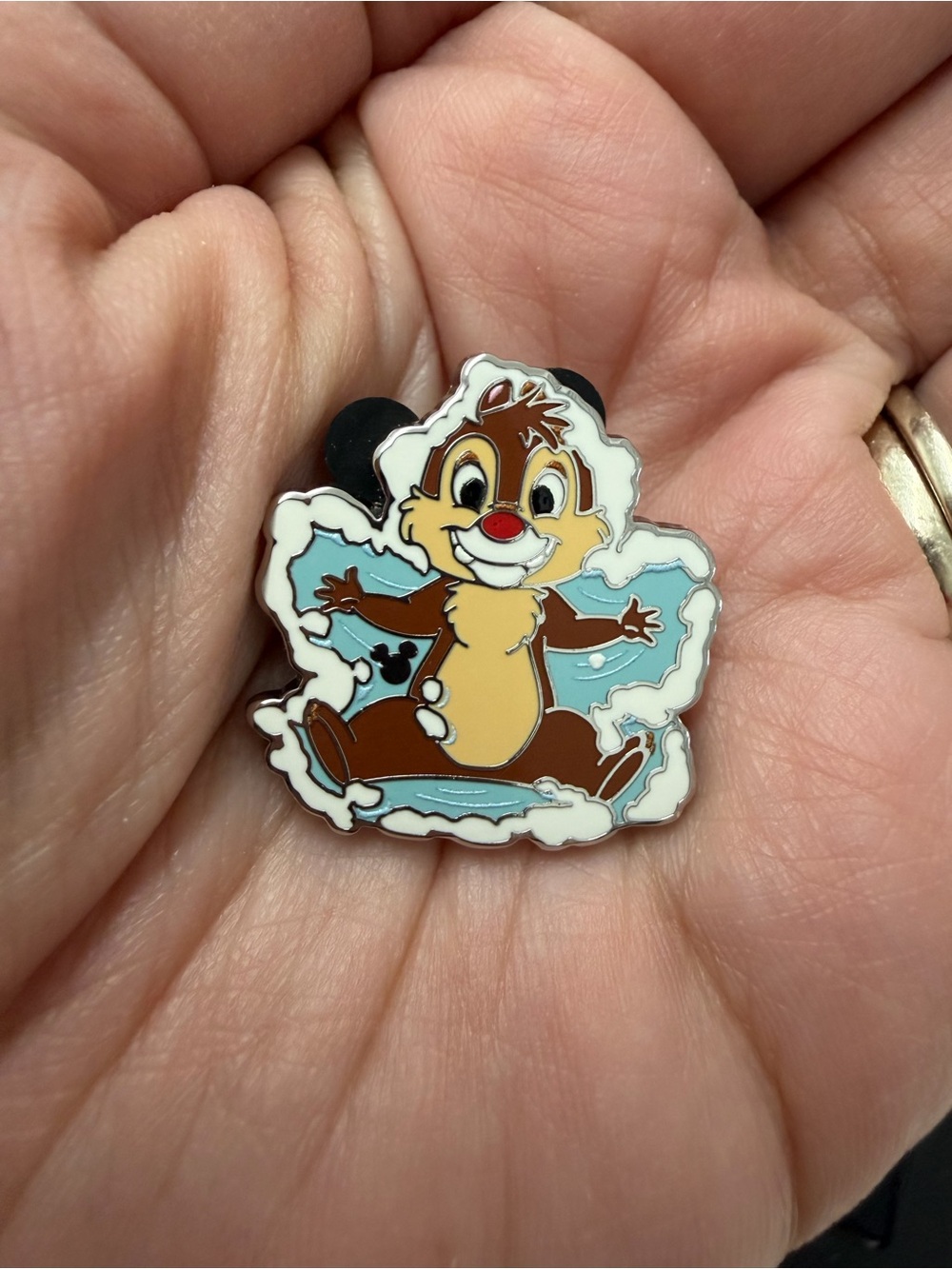 Disney dale Enamel Pin - Brown, White, Blue